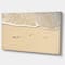 Designart - Footprints in Sand on the Beach - Modern Seascape Canvas Artwork